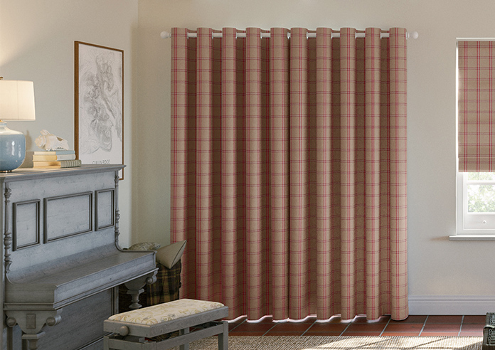 Applecross, Cranberry - Made to Measure Curtains - Image 7